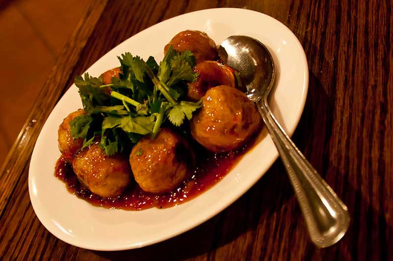 Porky Down’s lemon pork meatballs